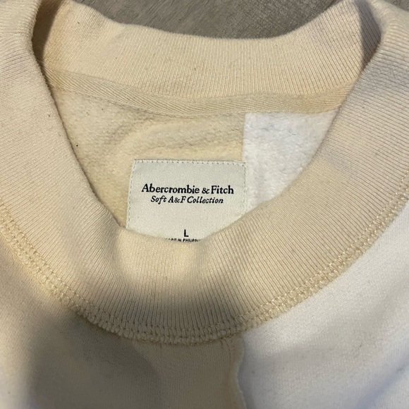 Abercrombie “Soft AF” Cropped Patchwork Sweatshirt, L - Picture 3 of 3